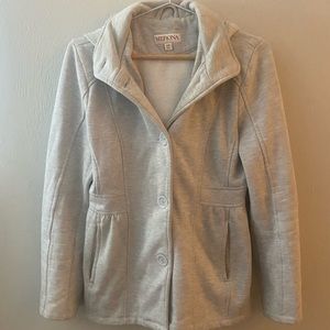 Casual, hooded pea coat